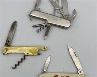 Vintage Pocket Knife Lot, Detroit Diesel, NuTone