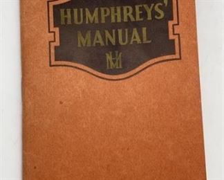 1943 Humphrey’s Homeopathic Remedies Booklet