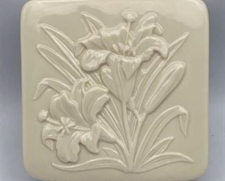 Lenox Ceramic Vase Floral 4”x4”