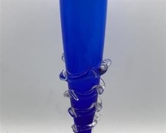 Stevens & Williams Hand Blown Bud Vase Cased