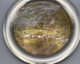 Reed & Barton Damascene Tray, The Rocky