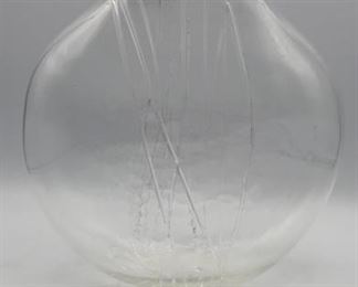 Jim Hall 1988 Signed Art Glass Vase 7.5”