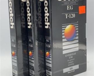 Blank Videocassette Tapes VHS EG T-120 NIP Sealed