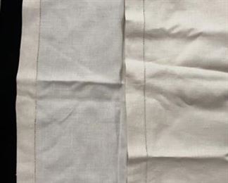 Embroidered Card Table Tablecloth Pair, 33x33”