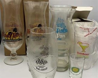 Branded Glassware, Hard Rock, Peter Pan, Grand
