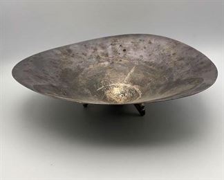 Vintage Silver Plate Modernist Bowl Stamped