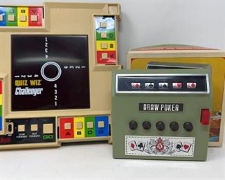 Vintage Games Coleco Quiz Wiz Draw Poker