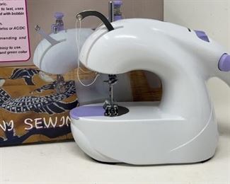 Mini Sewing Machine Tested Runs Damaged Box
