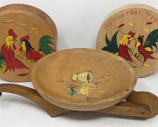 Handpainted Burger Press Hamburger Presses