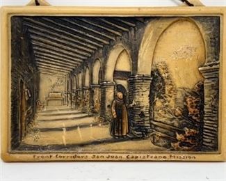 Vintage Carved Ivorex Wax San Juan Capistrano