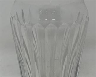 4” Baccarat Crystal Vase Grooved Hourglass