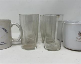 1950s Libbey Glass Juice Glasses Harlem Hospital