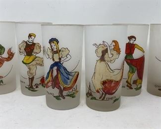 Vintage Anchor Hocking Handpainted Highball