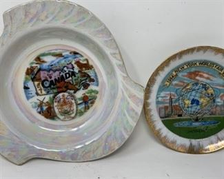 1964 1965 Worlds Fair New York Souvenir Dish