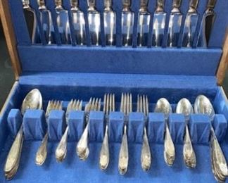 Boxed Set Lady Doris Silver Plate Flatware