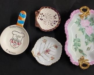 Vintage Ceramic China Plates, Ashtray, Hand