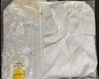 Vintage NIP Shirts, Milliken Sz 36, Klopman Sz 38