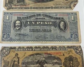WW2 Era Foreign Currency Mexico Peso