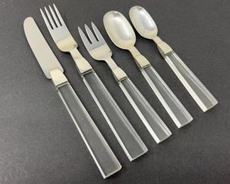 Porter Blanchard Sterling Lucite 5pc Flatware