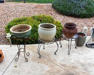 Potting plants and decorations