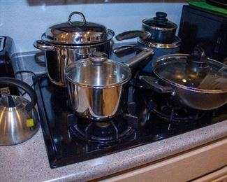 Pots and pans, tea kettle