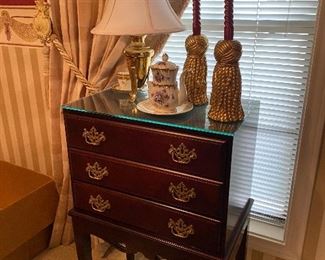 Silver chest, and like everything else in home, in mint condition.