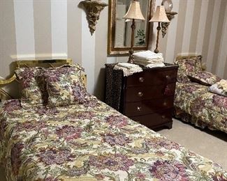 Another lovely chest. Lamps and mirrors and decorative features are all over the home.