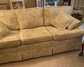 One of two fine sofas