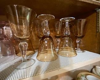 One of many sets of crystal... Really beautiful sets. Some contemporary, some antique.. all lovely