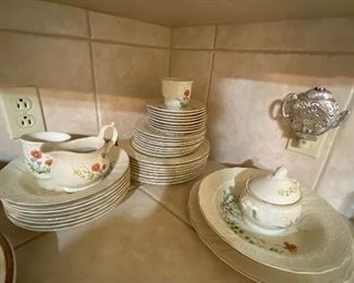 One of many sets of china