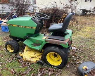 . . . a nice John Deere riding mower