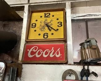 . . . a Coors electric clock -- retro!