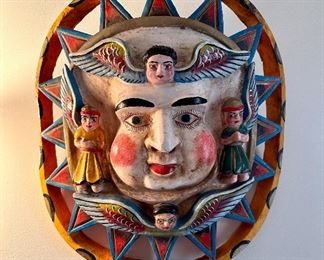 Super cool and colorful face from Mexico.