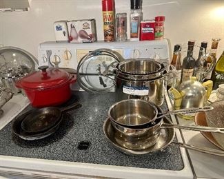 Cuisinart cookware & pantry items.
