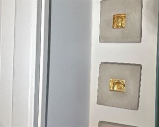 Unique concrete relief wall art.