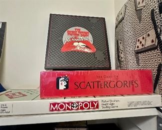Board games & Rocky Horror anniversary cd set.