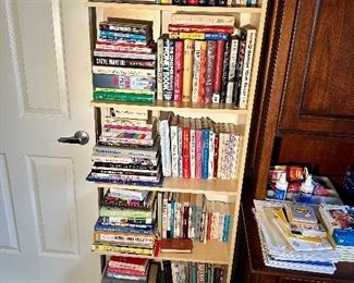 Books & book cases.