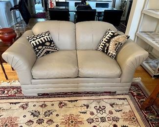 Like new leather loveseat.