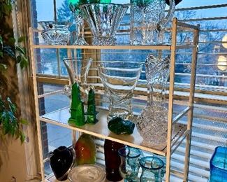 Beautiful glass and crystal including Waterford, Rosenthal, Lenox and Oiva Toikka.