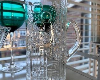 Oiva Toikka Flora glass pitcher.