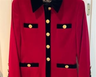 Escada Red Jacket Sweater $50