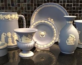 Collection of Vintage Blue Jasperware by Wedgwood $10 to $45