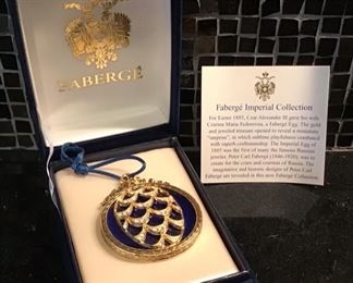 Faberge Imperial Egg Ornament $65