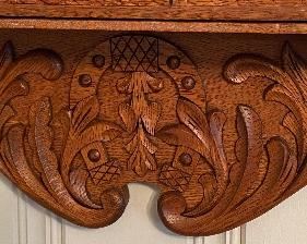 Oak Clock Shelf