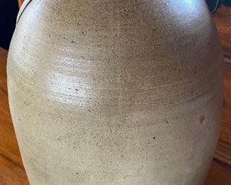 Large 5 Gallon N.C. Pottery Storage Jar (One Handle is Missing/Unsigned)