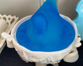 Summit Art Glass Bird on Nest Bowl