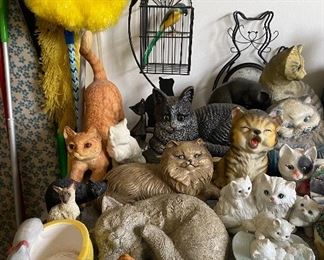 Assorted Cat Collectibles
