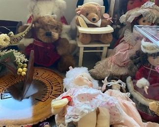 Assorted Dolls and Bears