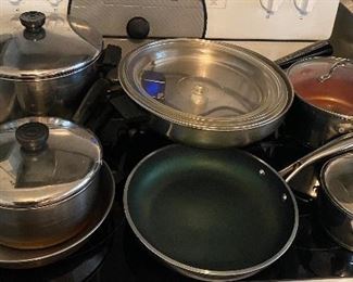 Assorted Pots and Pans (Revere Ware and more)