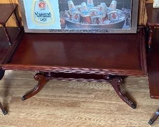 Mahogany Duncan Phyfe Coffee and End Tables